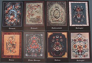 Rosemaling Note Cards